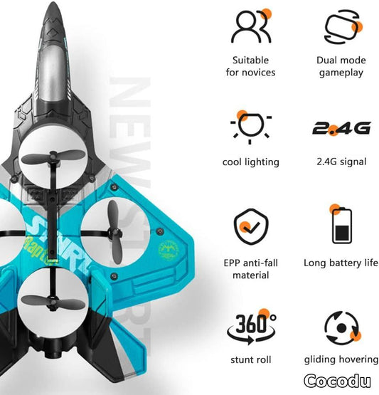 Mini RC Airplane Toy for Kids – 2.4GHz EPP Foam Remote Control Plane